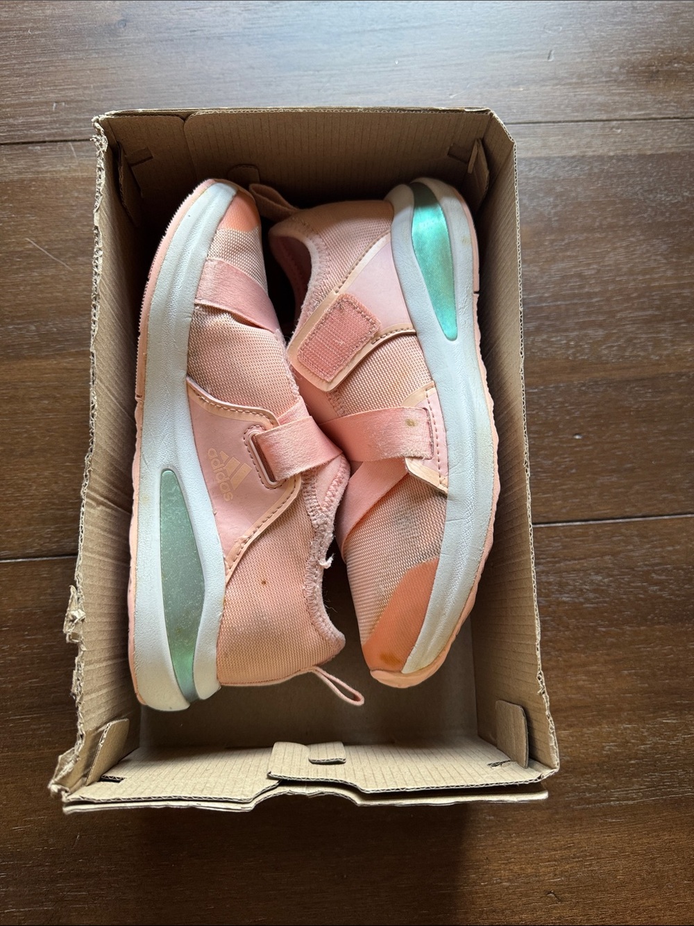 Size 2 girls adidas fortarun running shoes